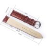 Apple Watch Bands | Alligator Grain Leather Straps | Longine Brown