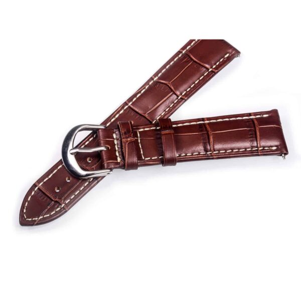 Apple Watch Bands | Alligator Grain Leather Straps | Longine Brown