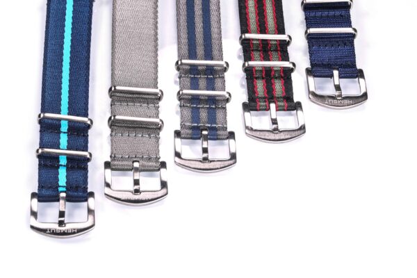 Grey Waterproof Nylon One Piece Watch Bands | Hemsut