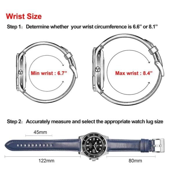 Blue Cordovan Watch Straps Quick Release | Hemsut