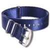Navy Blue Nylon One Piece Watch Bands | Hemsut