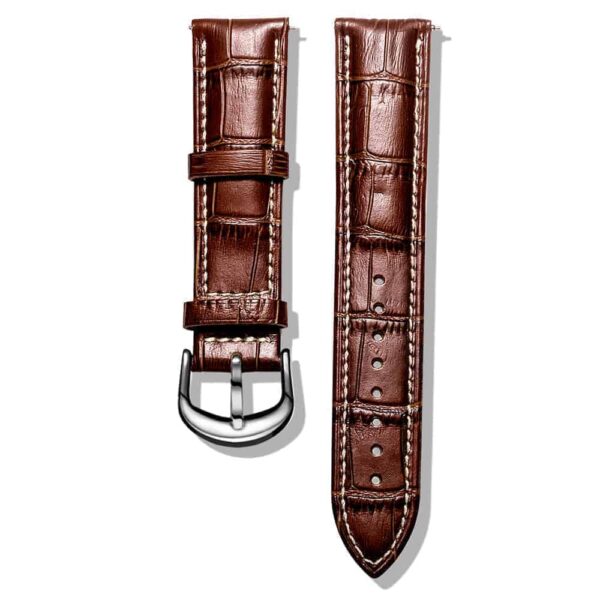 Apple Watch Bands | Alligator Grain Leather Straps | Longine Brown