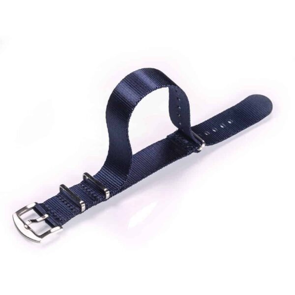 Navy Blue Nylon One Piece Watch Bands | Hemsut