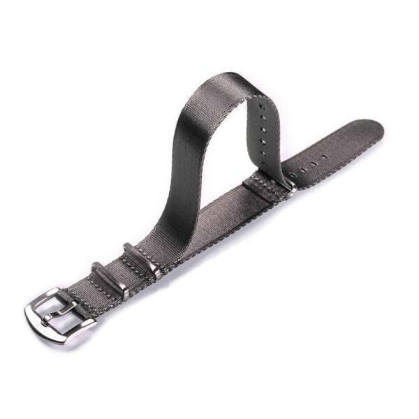 Grey Waterproof Nylon One Piece Watch Bands | Hemsut