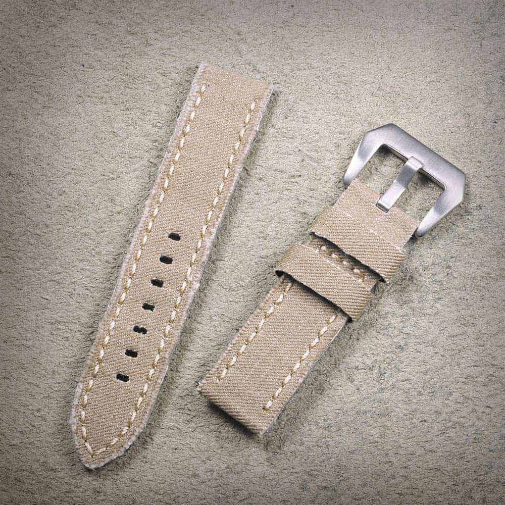 Beige| Canvas Watch Straps Quick Release | Hemsut