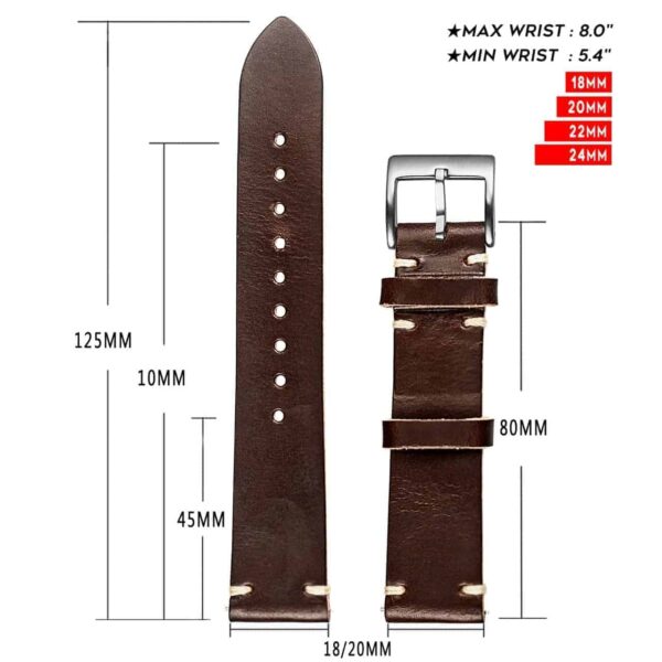 Apple Watch Bands | Brown Horween Leather Straps | Hemsut