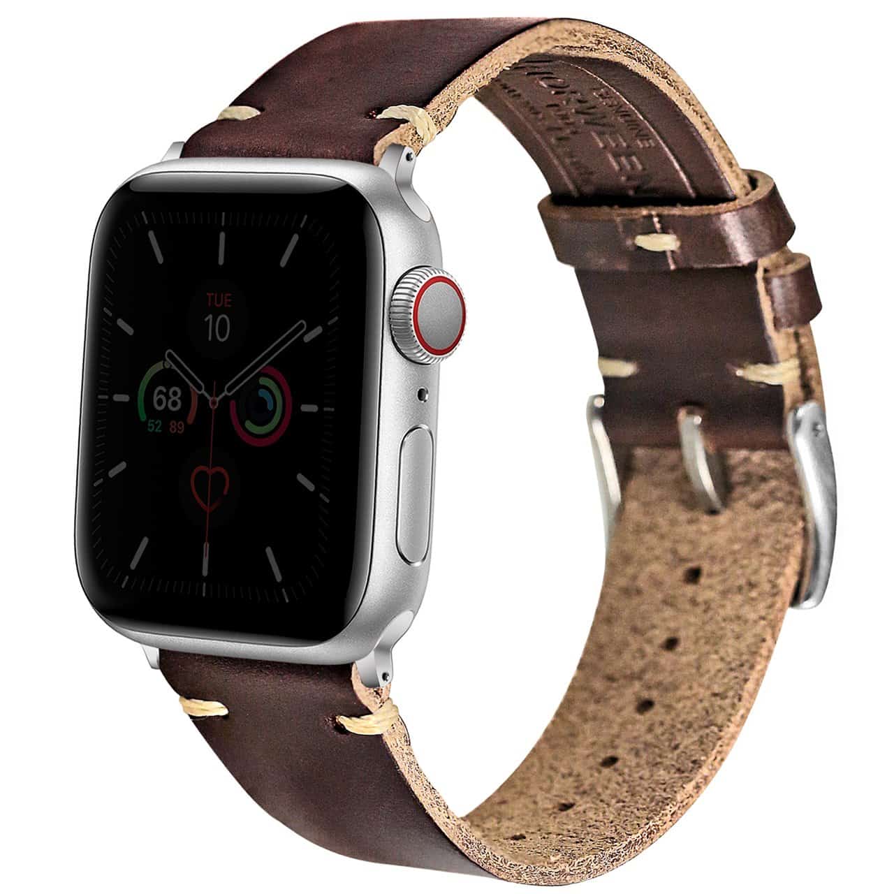 Apple Watch Bands | Brown Horween Leather Straps | Hemsut