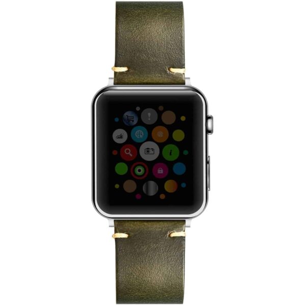 Apple Watch Bands | Green Horween Leather Straps | Hemsut