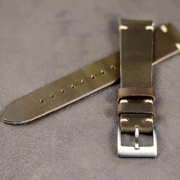 Apple Watch Bands | Green Horween Leather Straps | Hemsut