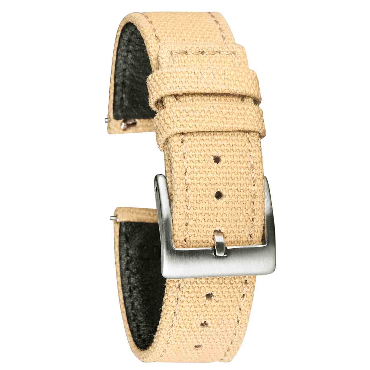 Khaki | Canvas Watch Bands Quick Release | Hemsut