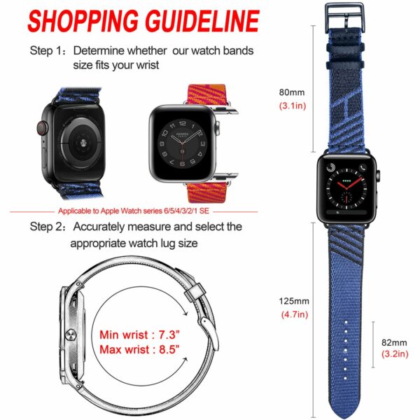 5 Colors Hermes Style Apple Watch Bands | Hemsut