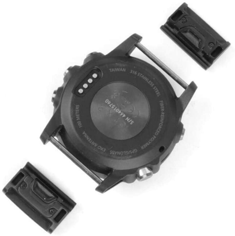 Black Garmin Watch Band Adaptor