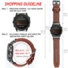 Garmin Quickfit 26 22 20 Watch Bands | Leather