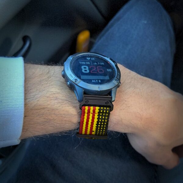 German Flag Nylon Quickfit Straps for Garmin Watches | Hemsut