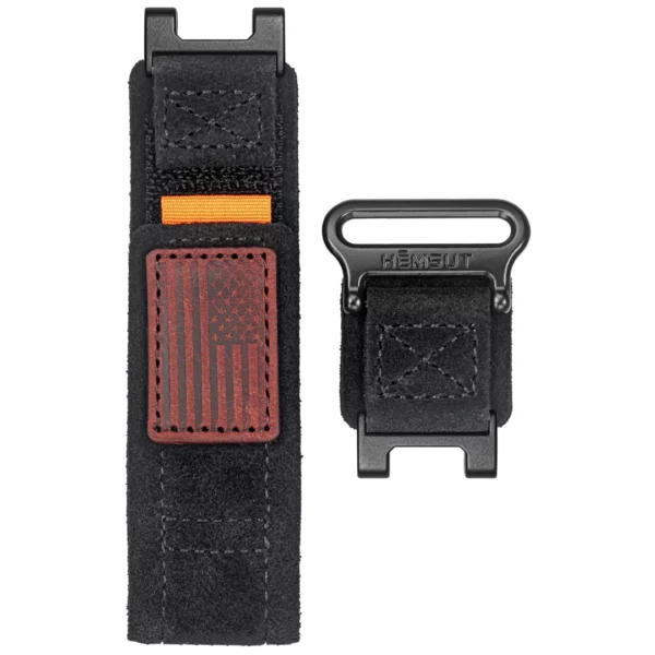 Black Suede Leather Straps for Amazfit T-Rex Pro