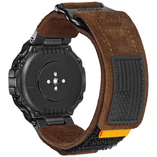 Whisky Suede Leather Straps for Amazfit T-Rex Pro