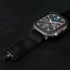 TORBOLLO New 49mm Black Milanese Loop for Apple Watch 10