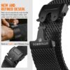 TORBOLLO New 49mm Black Milanese Loop for Apple Watch 10