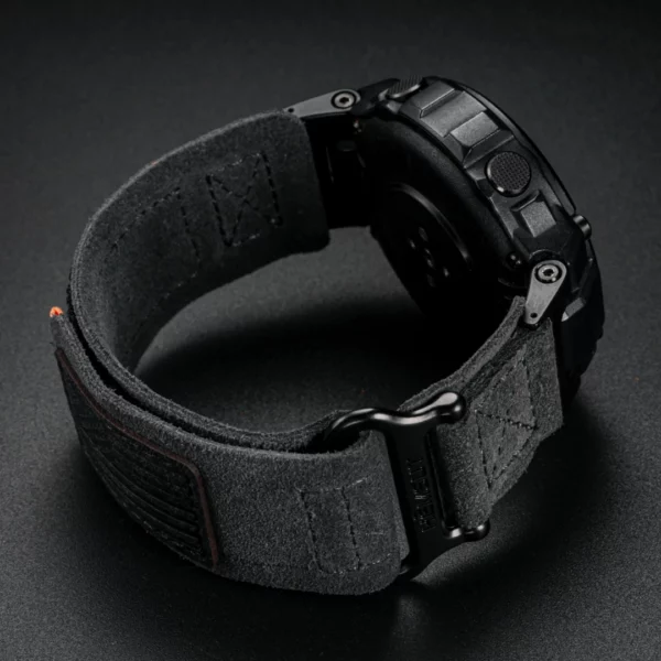 Grey Suede Leather Straps for Amazfit T-Rex Pro