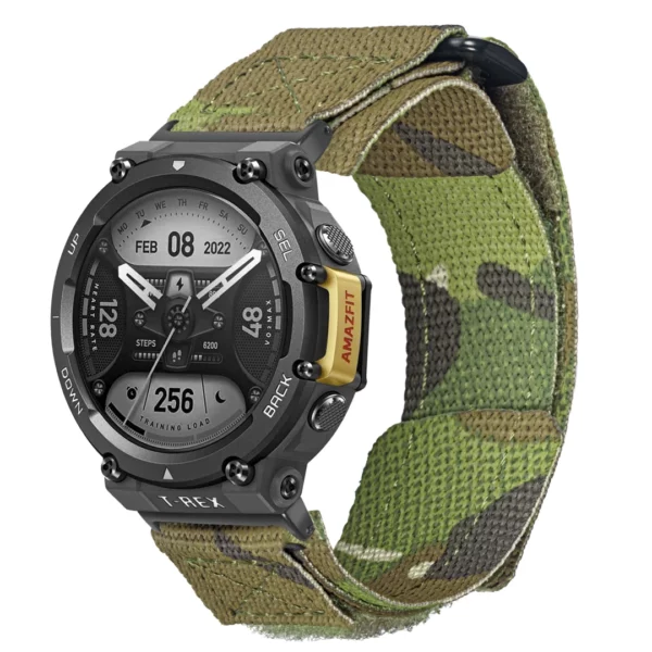 Forest Camo Military Nylon Loops for Amazfit TRex