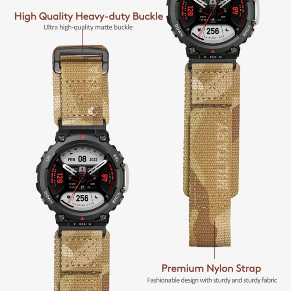 Coyota Camo Military Nylon Loops for Amazfit TRex