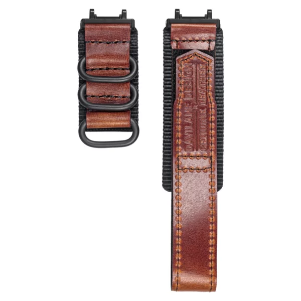 Brown Davilane Leather Watch Bands for Amazfit TREX 2