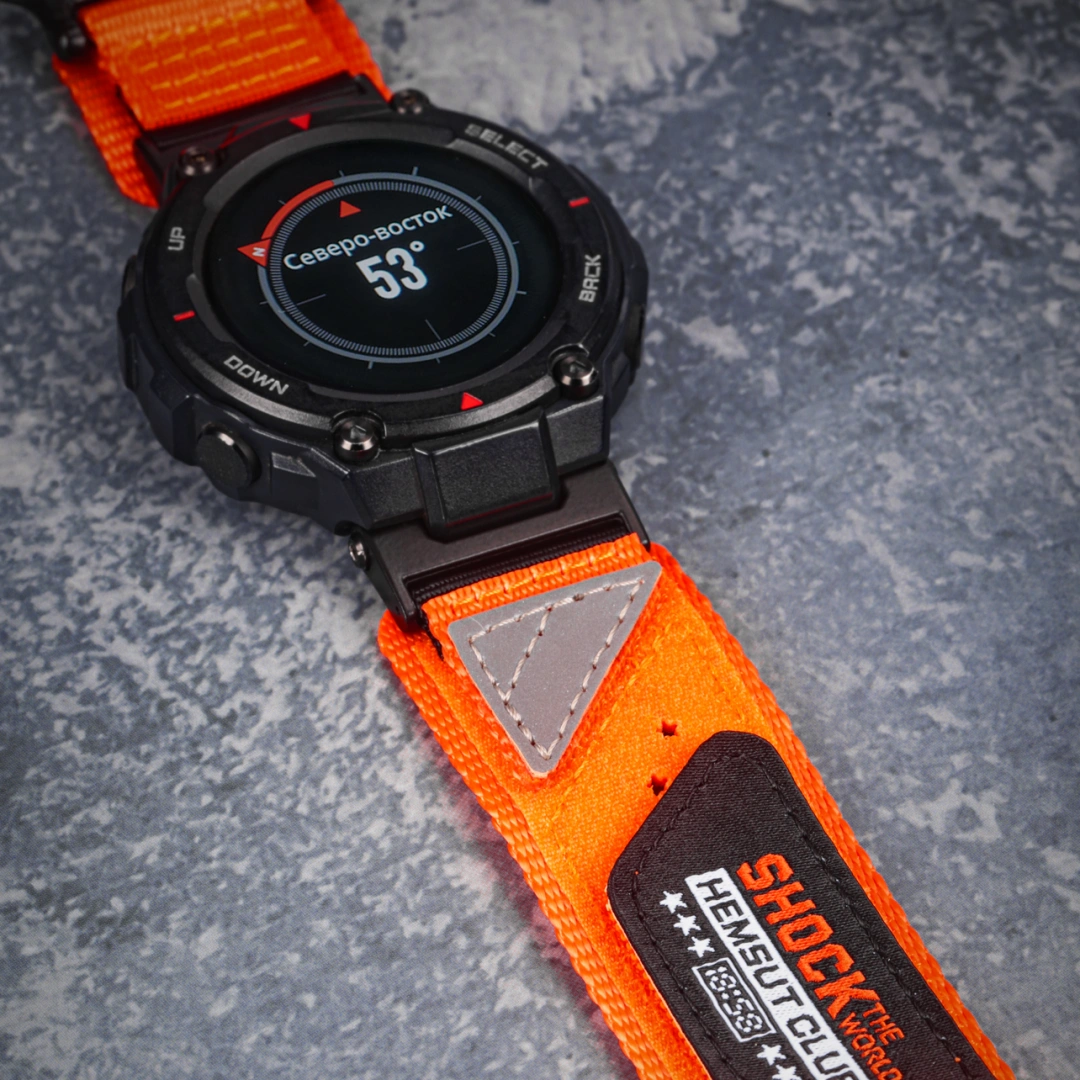Orange ShocktheWorld Nylon straps for Amazfit TRex