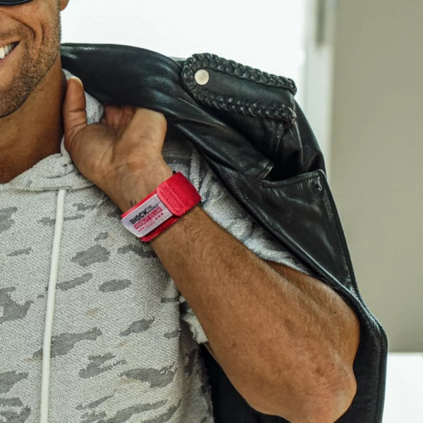 Red ShocktheWorld Nylon straps for Amazfit TRex