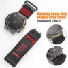Red Rainbow Rugged Nylon straps for Amazfit TRex