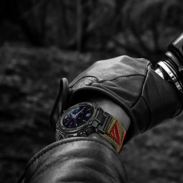 Green ShocktheWorld Nylon straps for Amazfit TRex