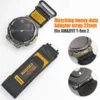 Yellow Rainbow Rugged Nylon straps for Amazfit TRex