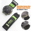 Green Rainbow Rugged Nylon straps for Amazfit TRex