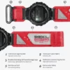 Red ShocktheWorld Nylon straps for Amazfit TRex