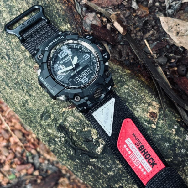 Master of Shock rugged nylon watch bands for G-Shock GWG1000 black5 Shock The World Velcro Nylon Straps for G-Shock GWG1000