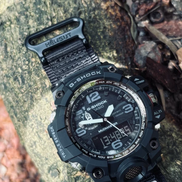 Master of Shock rugged nylon watch bands for G-Shock GWG1000 black6 Shock The World Velcro Nylon Straps for G-Shock GWG1000