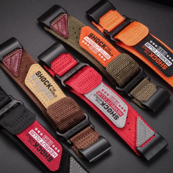 Shock The World Velcro Nylon Straps for G-Shock GWG1000
