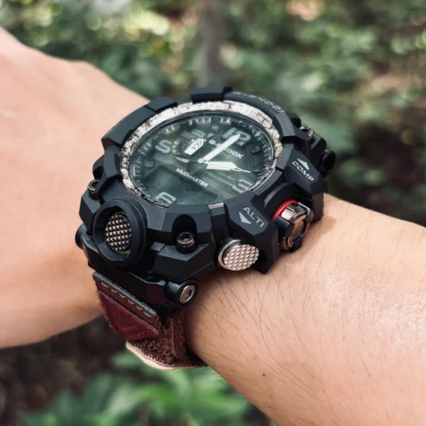 Master of Shock rugged nylon watch bands for G-Shock GWG1000 coffee1 Master of Shock Velcro Nylon Straps for G-Shock GWG1000 | Coffee