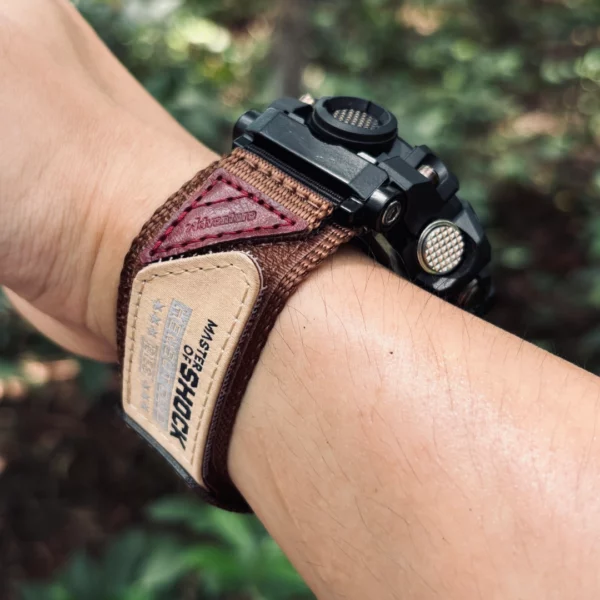 Master of Shock rugged nylon watch bands for G-Shock GWG1000 coffee2 Master of Shock Velcro Nylon Straps for G-Shock GWG1000 | Coffee