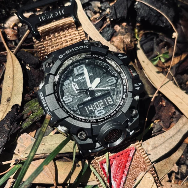 Master of Shock rugged nylon watch bands for G-Shock GWG1000 coffee5 Master of Shock Velcro Nylon Straps for G-Shock GWG1000 | Coffee