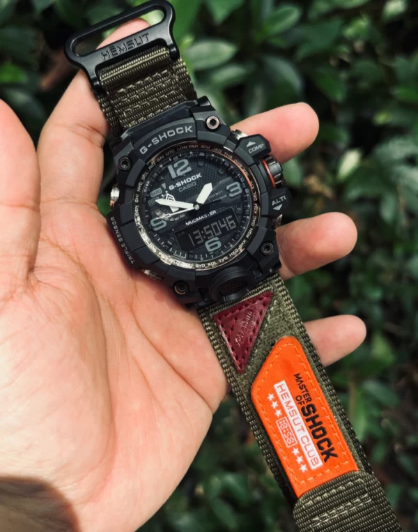 Master of Shock rugged nylon watch bands for G-Shock GWG1000 green4 Master of Shock Velcro Nylon Straps for G-Shock GWG1000 | Green