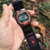 Military Star Nylon Watch Bands for G-Shock GBD200 | Black Red
