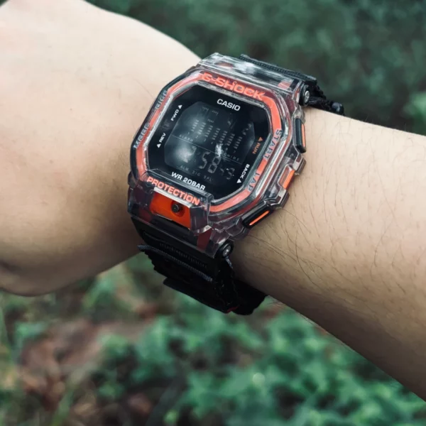 Military Star Nylon Watch Bands for G-Shock GBD200 | Black Red