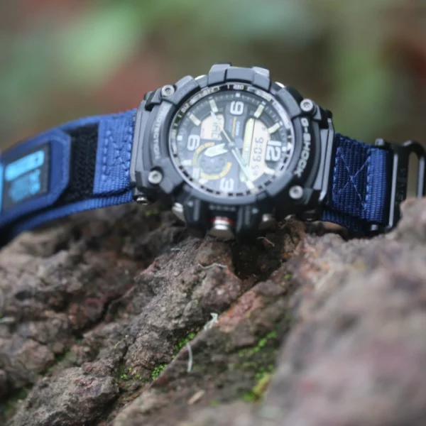 Super Rugged Nylon Watch Bands for G-Shock GG1000 GWG100 GSG100 | Blue