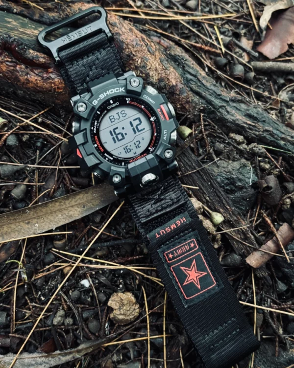 Military Star Nylon Watch Bands for G-Shock GW9500 Black Red4 Military Army Nylon Watch Bands for G-Shock GW9500 | Black Red