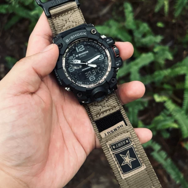Military Star Velcro Nylon Straps for G-Shock GWG1000 | Coyote