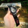 Military Army Nylon Watch Bands for G-Shock GG1000 GWG100 GSG100 | Black Red