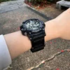Military Army Nylon Watch Bands for G-Shock GG1000 GWG100 GSG100 | Black Orange