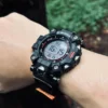 military army nylon watch bands for G-shock GW9500 Black red1 Military Army Nylon Watch Bands for G-Shock GW9500 | Black Orange