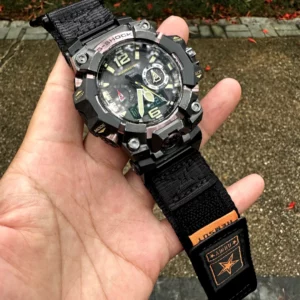 military army nylon watch bands for G-shock GWG-B10001 Military Army Velcro Nylon Watch Bands for G-Shock GWG-B1000 | Black Orange