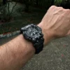 Military Army Velcro Nylon Watch Bands for G-Shock GWG-B1000 | Black Red
